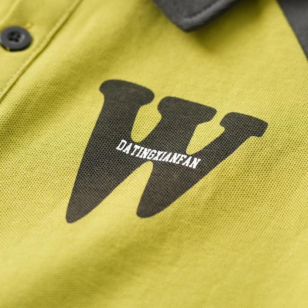 Boys' Summer Suit Color Matching Polo Short-sleeved Suit Casual Middle-aged Children's Lapel Western Style Two-piece Suit