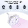 UV LED Nail Light Smart Sensor with 3 Timers Rechargeable Mini Wireless Flash Curing Nail Light Professional Gooseneck UV Light