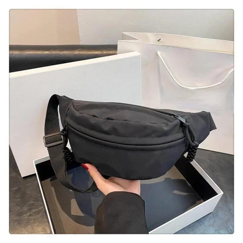 1 шт. Новая универсальная спортивная однотонная водонепроницаемая походная женская сумка через плечо холщовая повседневная ручная сумка