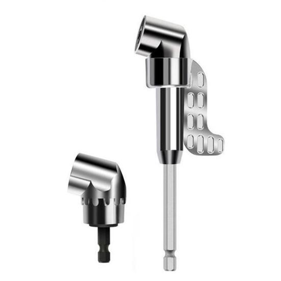 Угловой адаптер для электрической дрели, насадка для сверлильного станка с резьбой 105 градусов, 1/4, 3/8, 1/2 дюйма, с поворотным на 360 градусов комплектом торцевых ключей.