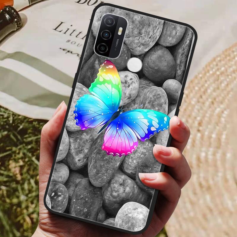 Чехол для OPPO A53S 2020 Кот Волк Расписной Силиконовый Мягкий Чехлы для Телефона для OPPO A53 A 53 Задняя Крышка Fundas Для OPPOA53 4G A 53S Para