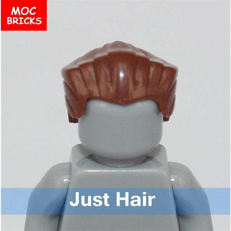 10 шт./лот Детали MOC Мужские прически для мини-кукол 4 см Совместимы с фигурками основных брендов Строительные блоки Игрушки