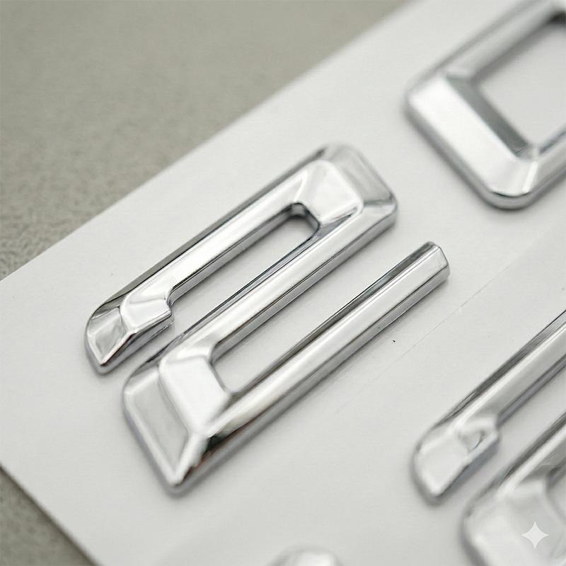 Chrome Trunk Letters Emblem for BMW 3 Series E46 E90 E91 F30 G20 320i 325i 330i 335i Badge Logo Sticker Car Styling Accessories