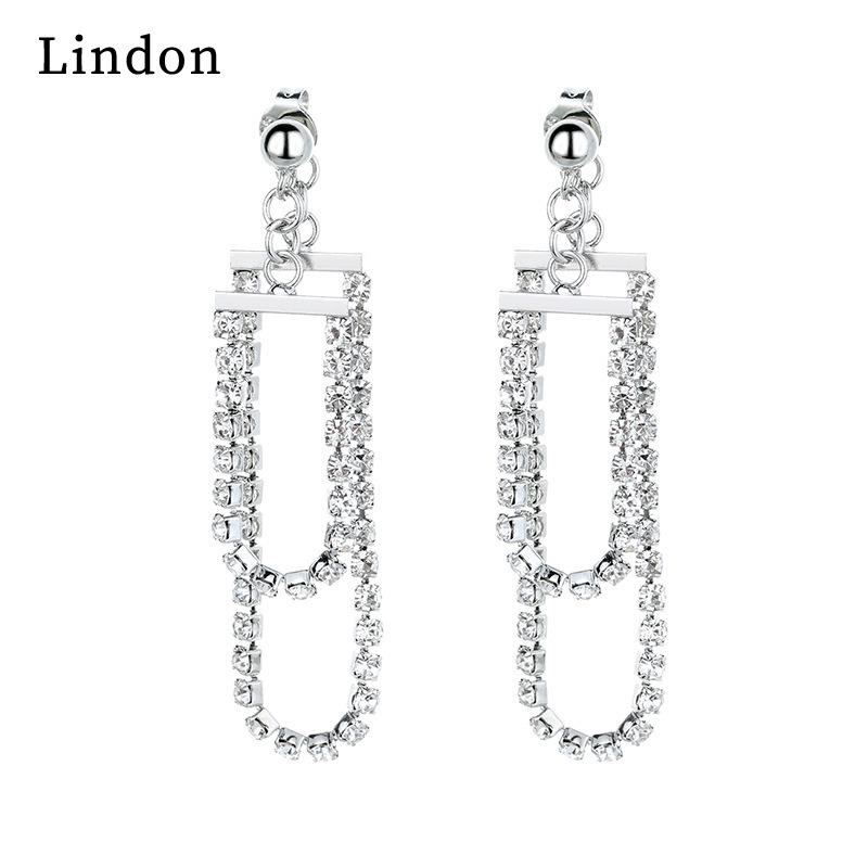 Серьги-капли Lindon из медного сплава с цирконом, серьги-капли для женщин, подарки на свадьбу