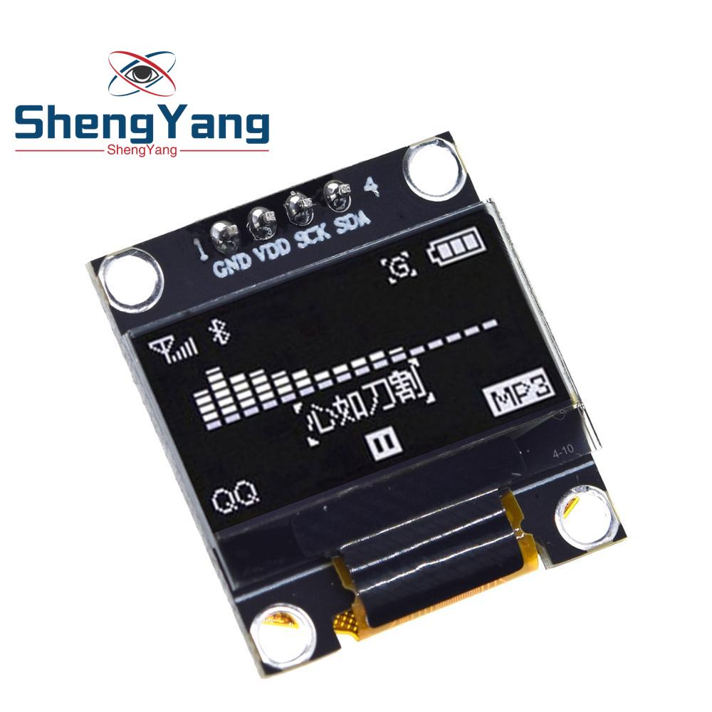 TZT 0,96-дюймовый OLED 4PIN 7PIN IIC Серийный Белый Дисплейный Модуль 128X64 I2C SSD1306 12864 LCD Экранная Плата для Arduino