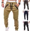 Брюки на шнурке, регулируемые мужские полоски, карманы на молнии, спортивные брюки для активного отдыха