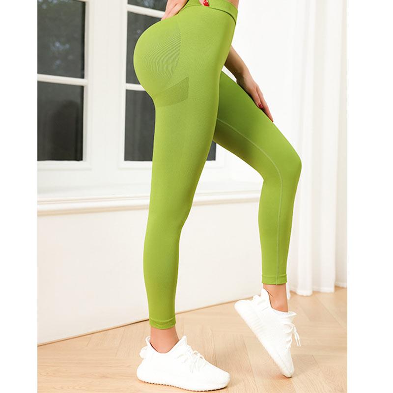 Бесшовные леггинсы с глубоким V-образным вырезом на спине, женские брюки персикового цвета с низкой талией для йоги, фитнес-брюки с девятью точками, спортивная обтягивающая спортивная одежда