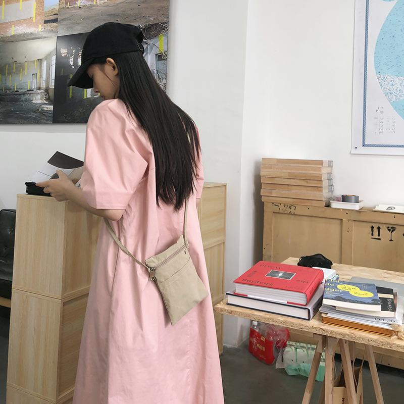 Простая и портативная сумка для мобильного телефона, нейлоновая сумка-мессенджер, модная мужская и женская сумка для отдыха на паспорт, маленькая сумка, сумка для мобильного телефона на шею.