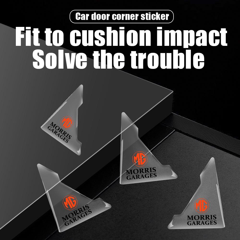 2/4Pcs Car Door Corner Cover Bumper Anti-Scratch Protector Sticker Accessories For Morris Garages MG ZS 5 7 Cyberster MG4 EV ES5