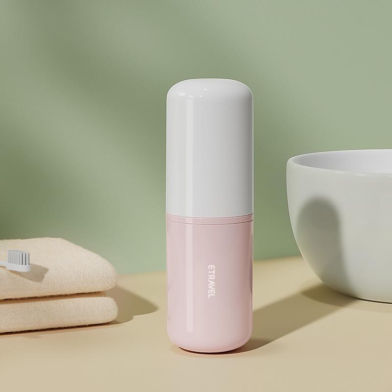 ETRAVEL Portable Travel Toothbrush & Toothpaste Set with Storage Cup for Business Trips