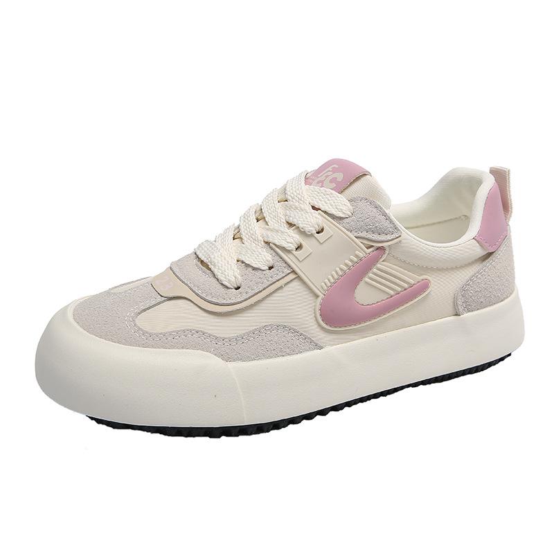Модная женская повседневная трендовая спортивная обувь Новая модная платформа из искусственной кожи Кроссовки Женская легкая нескользящая обувь на шнуровке Вулканизированная обувь