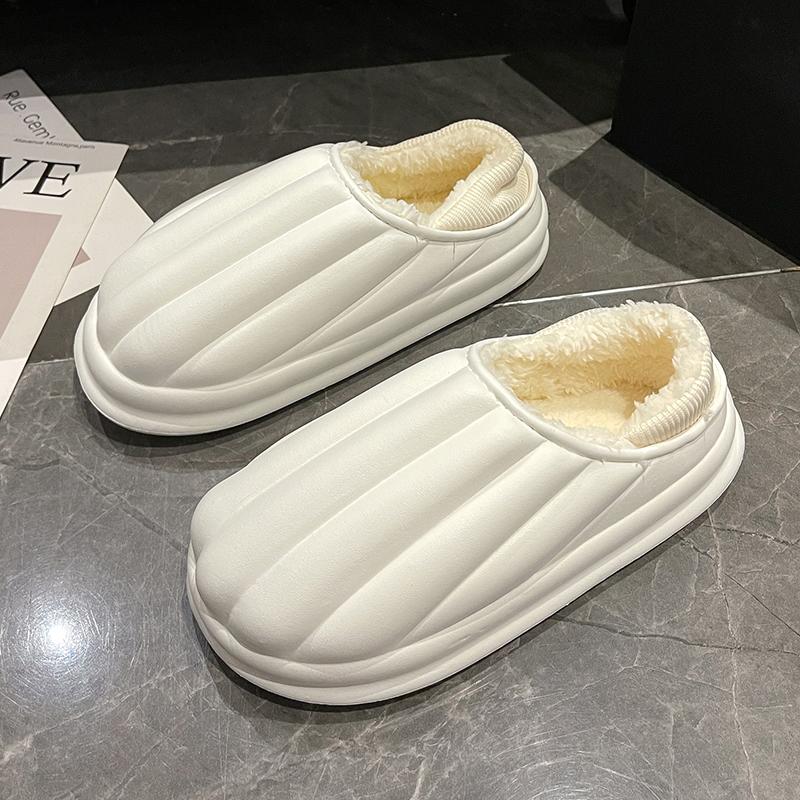 Модные тапочки, легкие, повседневные, на гибкой платформе, для пар, хлопковая обувь плюс бархат, сохраняющая тепло, модная, универсальная, рекомендуемая для активного отдыха