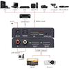 Tendak 1X2 4K HDMI Splitter with HDMI Audio Extractor + Optical and R/L Audio Output Powered Splitter 1 in 2 Out Signal Distributor Support 3D for