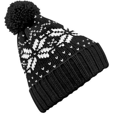 Beechfield Зимняя шапка-бини унисекс Fair Isle Snowstar