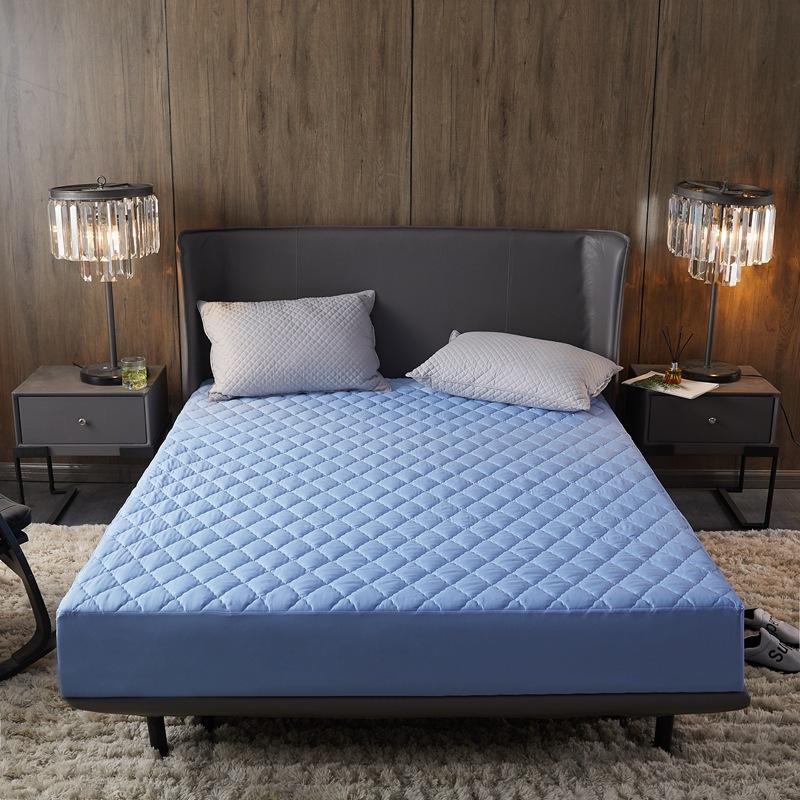 Водонепроницаемый стеганый наматрасник, воздухопроницаемый защитный чехол для кровати, наматрасник Queen, не включая наволочку, простыню с тиснением