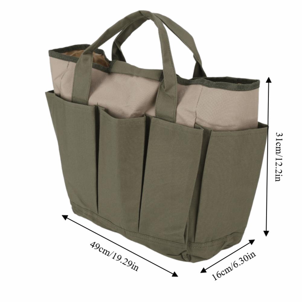 Portable Garden Tool Storage Bag Oxford Cloth Garden Tool Organizer Outdoor Planting Tasks