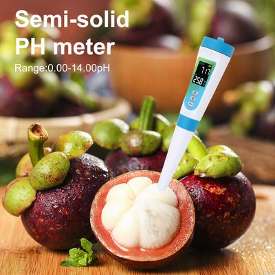 Цифровой pH-метр для пищевых продуктов Высокая точность 0,01 Разрешение для заквасочного хлеба, сыра, колбасы, мяса, воды, вина, пива с АТС