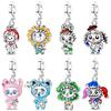 Оригинальный Медный Счастливый Четырехлистный Клевер Медведь Кролик Хлопковый Хвост Серия Цветных Кукол Подвеска Бусины Подходят для Браслета Ювелирный Подарок