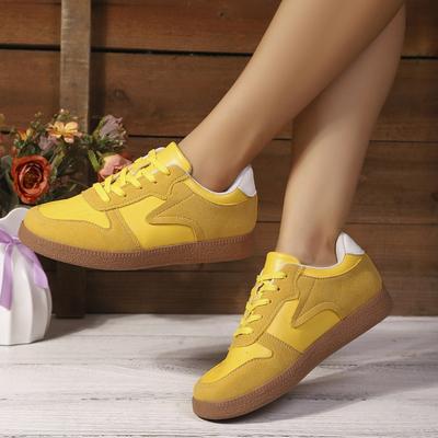 Новые женские спортивные туфли больших размеров на шнуровке спереди, одинарные туфли