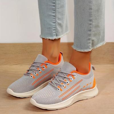 Женские кроссовки на низком каблуке со шнуровкой, разноцветные, сетчатые, горячая распродажа, женская обувь, осенние удобные женские туфли из вулканизированной ткани