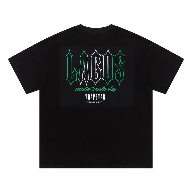 651 Trapstar London 2026 Лето Новая Высококачественная Хлопковая Круглый Вырез Свободная Большого Размера Женская Футболка
