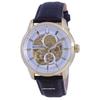 Classic Sutton Skeleton White Dial Leather Strap Automatic 97A138 Men's Watch