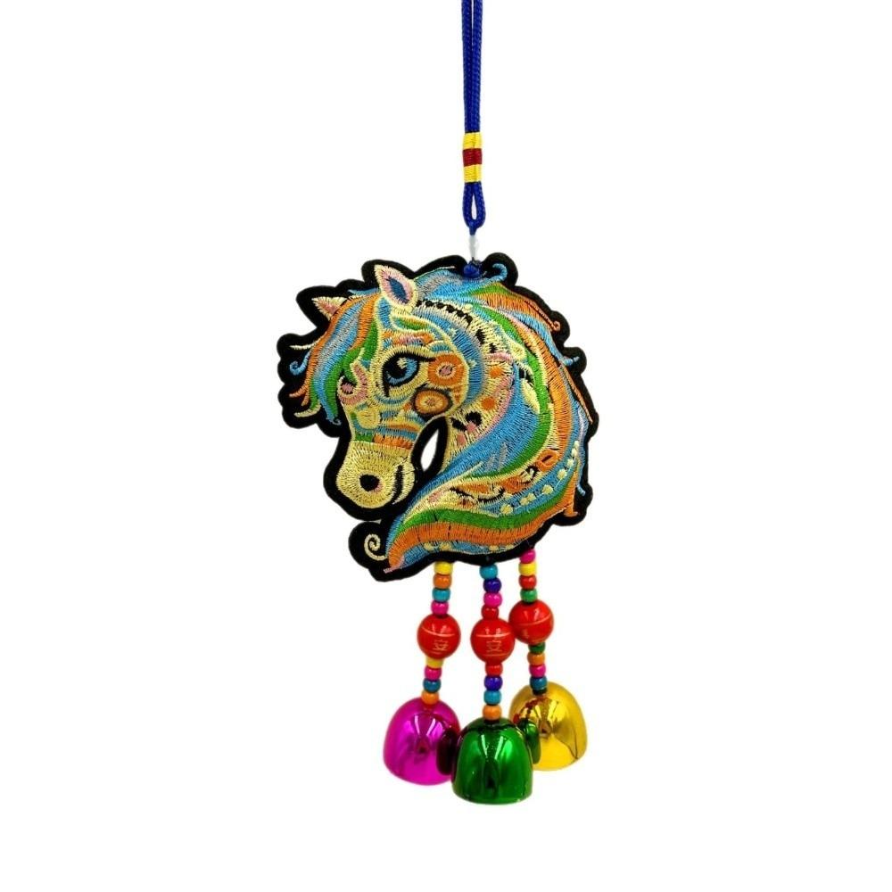 Chinese Spring Festival Bell Pendant with Tassel Car Hanging Ornaments National Wind Style