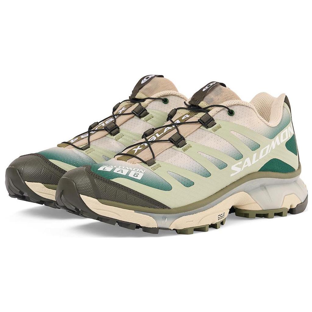 SALOMON XT-4 Comfortable Versatile Breathable Low-Top Outdoor Functional Shoes Unisex Shoes Green White 474239