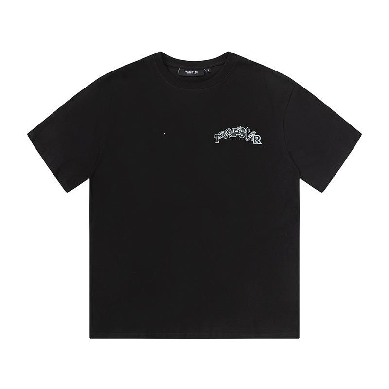 Cross-border new graffiti letter printing European and American street trendy brands loose and versatile casual men's and women's short-sleeved round