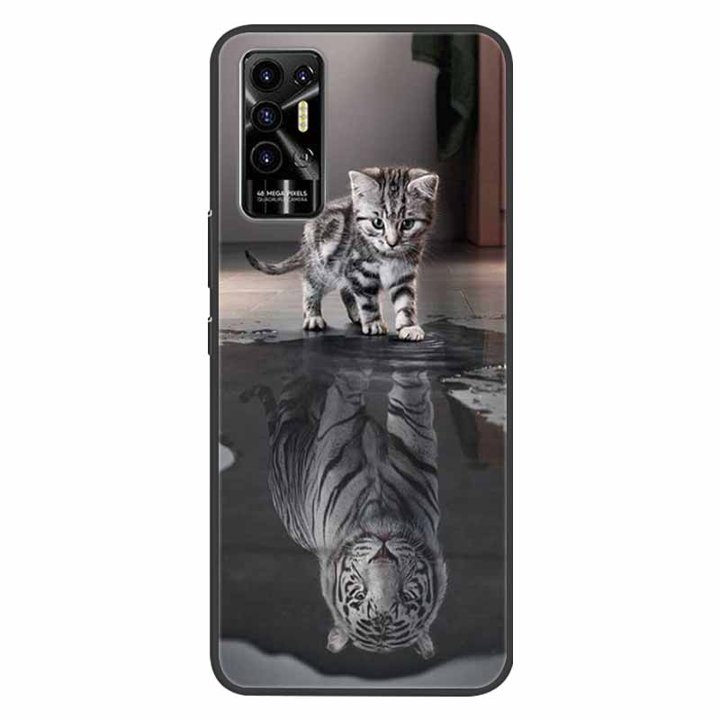 Чехол для Tecno Pova 2 Pova2 Ударопрочный Мягкий силикон ТПУ Задняя крышка Для Tecno Pova 2 Чехлы для телефона Pova2 2021 Чехол Милый мультфильм