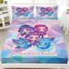 K-Pop D-Demon Hunters Fitted Sheet from for Home Decor, Customized DIY Bed Cover Deep Pocket with 2Pillowcases