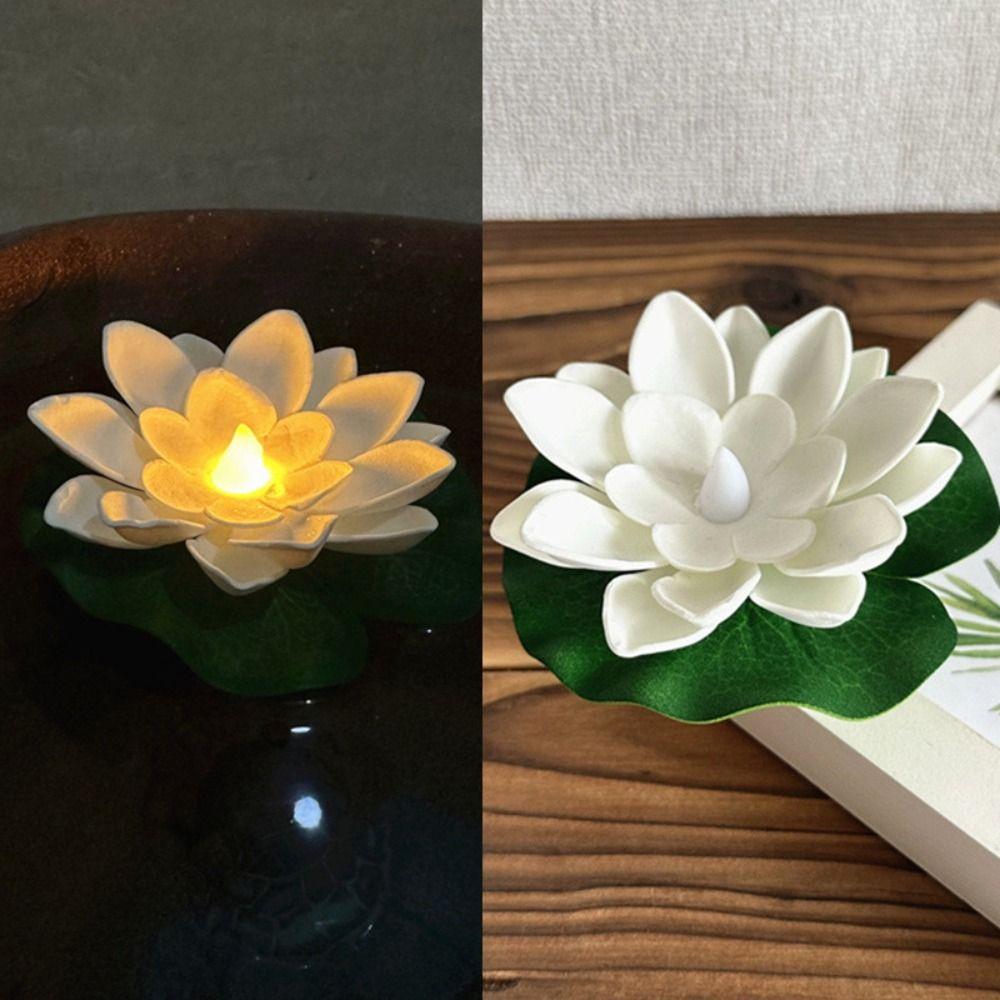 Floating Induction Floating Water Lotus Lamp Waterproof Lotus Wishing Lamp Christmas