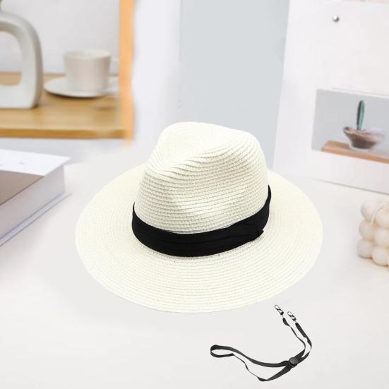 Пляжная соломенная шляпа от солнца для женщин с широкими полями, защита от солнца, плетеная шляпа, летняя складная, компактная, сворачивающаяся кепка для путешествий