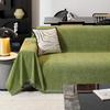 Chenille Protector Sofa Covers Green Sofa Slipcover Couch Cover Living Room Pet Soft with Tassel Washable Throw Blanket Stylish