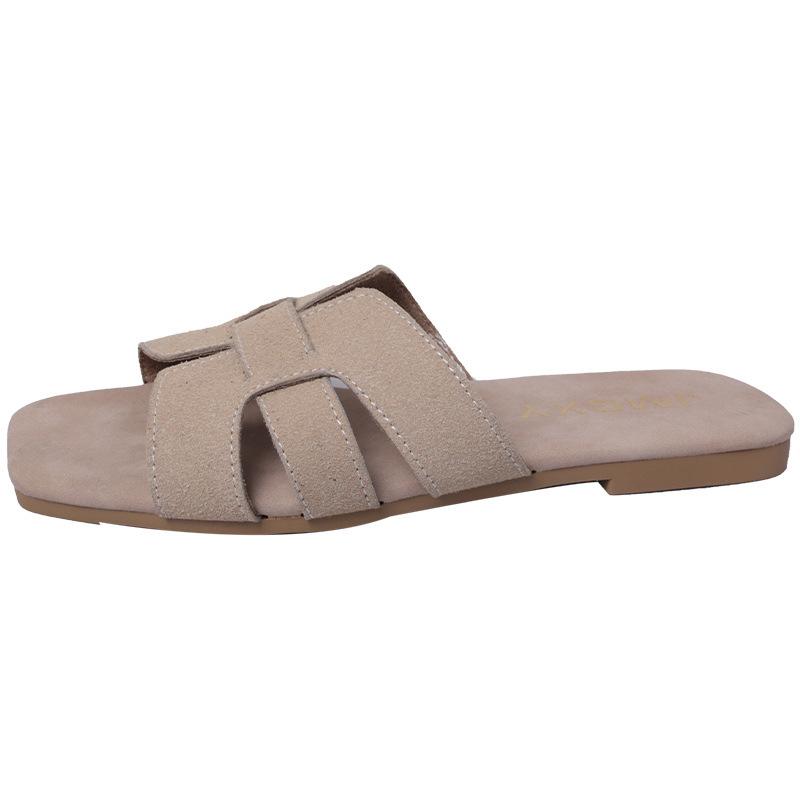 Летние новые женские тапочки на открытом воздухе с плоской подошвой, нескользящие, с открытым носком, пляжные женские сандалии, сексуальные, модные, дизайнерские, шлепанцы, женская обувь