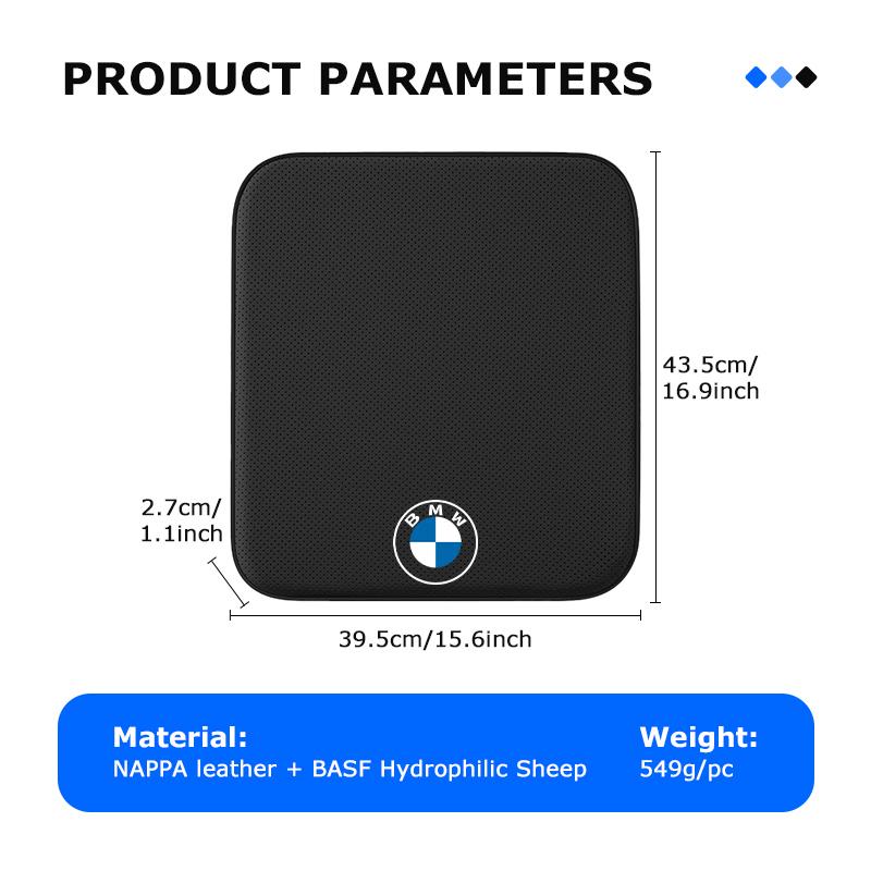 Car Front Seat Cushion Breathable Protective Height Increase Pad For BMW X3 X5 M5 M3 E46 E90 E60 F10 E39 F30 E36 G30 E87 E70 SU5