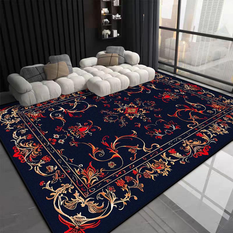 Bohemian Style Large Size Carpet Living Room Antiskid Room Decor Lounge Rug Soft Easy Clean Coffee Tables Mat Machine Washable