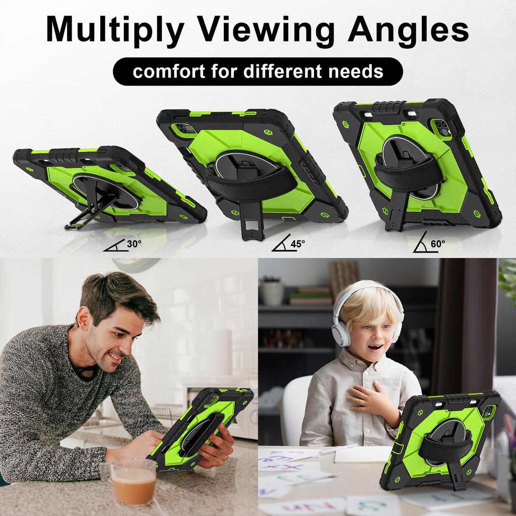 Круговая защита на 360 градусов! Многофункциональный чехол для планшета Apple iPad Pro 11 (2021), iPad Pro (11 дюймов, 3-е поколение), (А2301, А2459, А2460)