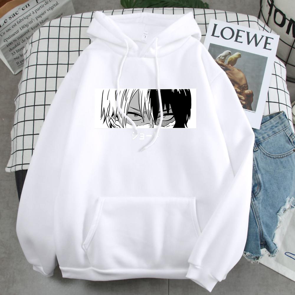 My Hero Academia Hoodies Shoto Todoroki Comic Man Harajuku Street Hip Hop Warm Men Hoody Sweatshirts Oversie Punk Korean Clothes