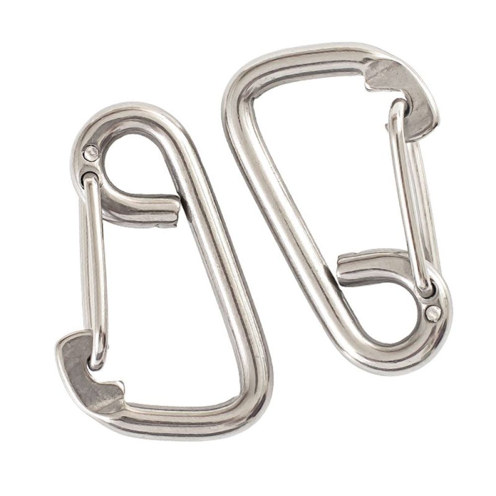 304 Stainless Steel Simple Spring Hooks Safety Hooks Hooks Diving Hooks Accessories Dog Leash Buckle Quick Hanging