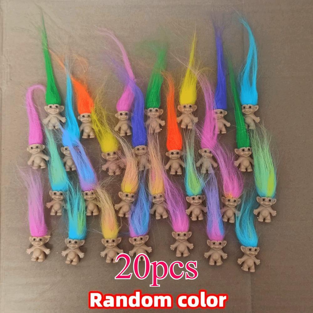 Куклы Тролли, Винтажные Тролли Фигурки Куклы на Удачу, Хроматическая Коллекция Очаровательных Милых Малышей, Сувениры для Вечеринки, Рождество, Хэллоуин