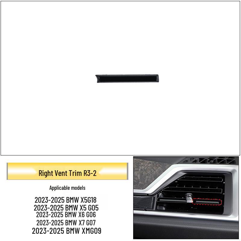 Комплект для ремонта воздуховодов BMW X5/X6/X7: Вал ручки регулировки и рамка панели