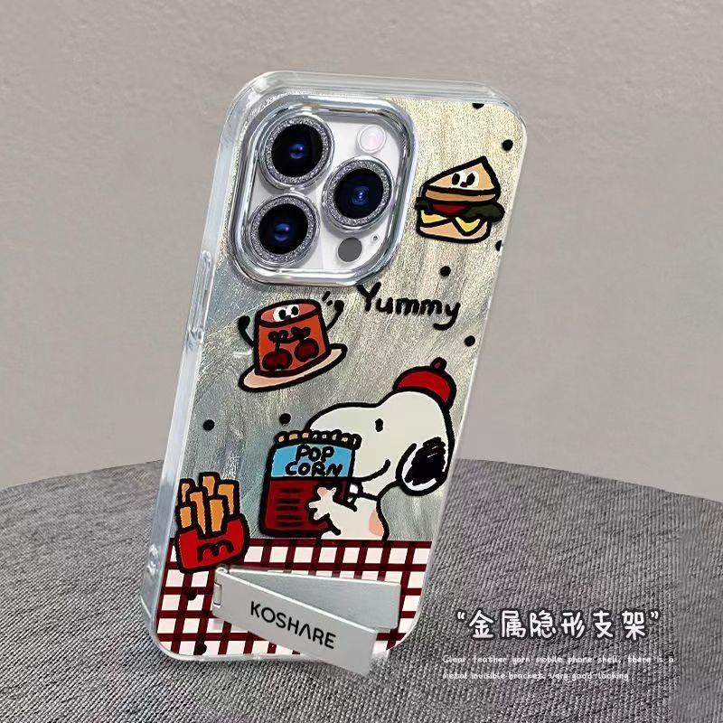 Чехол для телефона Snoopy Picnic Apple 16 Pro Max 12/13/11 Ударопрочный X/14 Pro Модный 12 Pro Чехол с полным покрытием