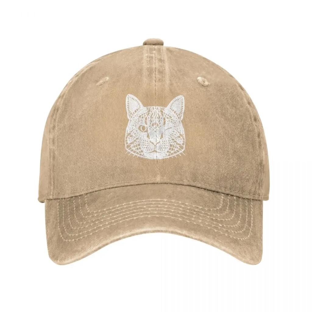 Бейсболки Lasagna Vintage Distressed Cat Головные уборы в стиле унисекс для активного отдыха Кепки Шляпа
