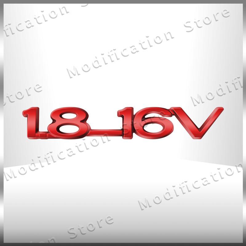 3D Chrome Metal 1.8-16V Emblem Rear Trunk Tailgate Badge Sticker Decor For Opel ZAFIRA ASTRA-1.6 Optima Corsa Vectra Insignia