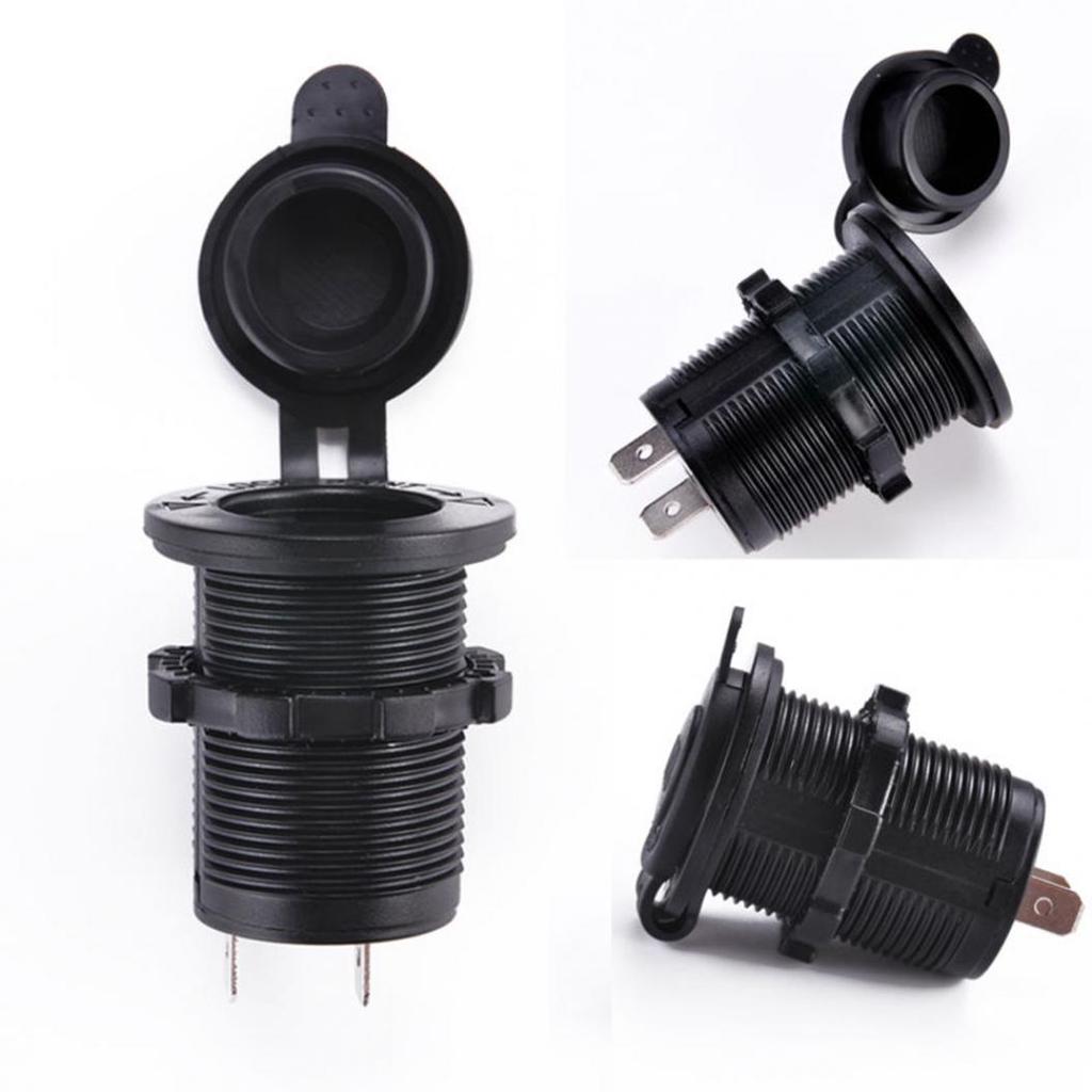 Waterproof Car Cigarette Lighter Socket USB Charger Plug Power Adapter Outlet