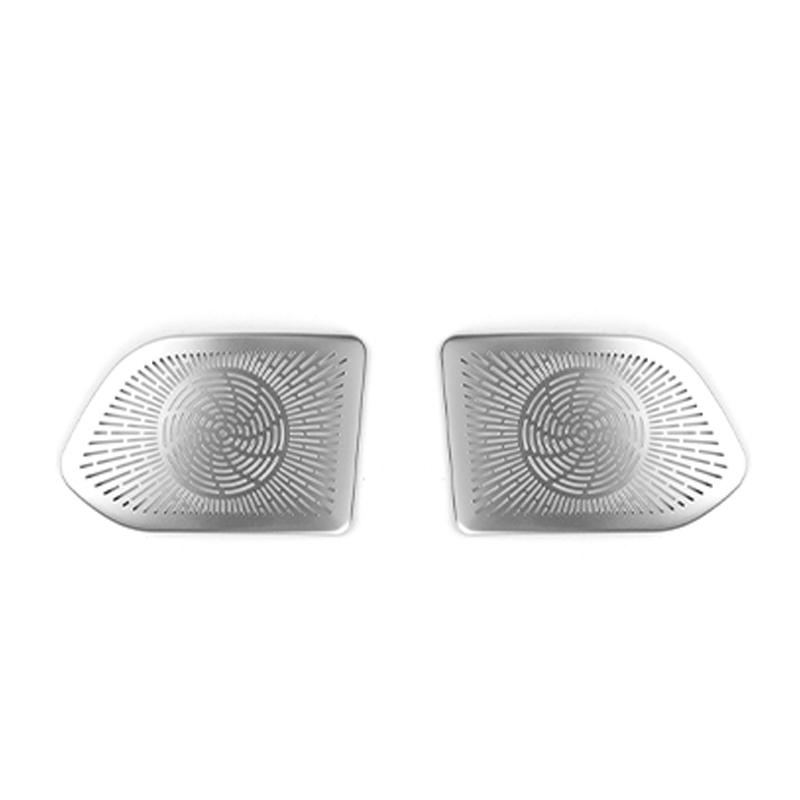 2PCS Car Interior A-pillar Tweeters/Door Speaker Decorative Stickers Stainless Steel Material LHD RHD For KIA EV3 2024 2025 2026