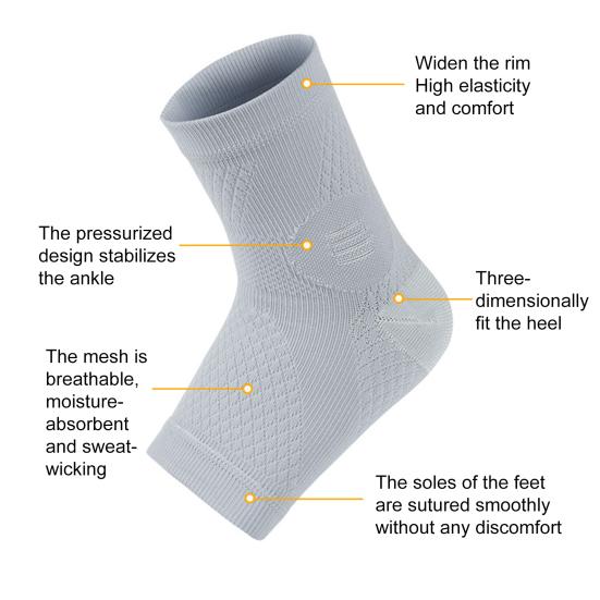 Toeless Ankle Brace Socks Sprained Ankle Compression Sleeve Foot Support for Plantar Fasciitis Achilles Tendonitis