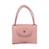 Longchamp handbag Le Pliage Green 23 snap button zipper closure strapless canvas with cowhide trim dumpling bag small size women's petal 1621919P72