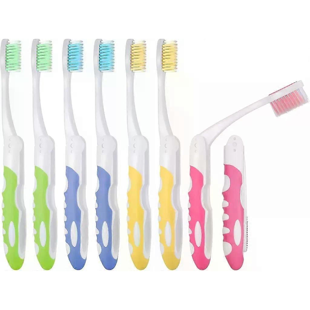 Pack Travel Toothbrush, Folding Travel Toothbrush Foldable Toothbrush Portable Soft Toothbrush for Adults Children
